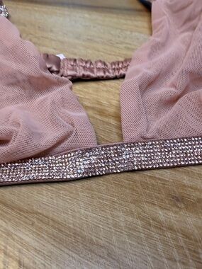 Victoria's Secret Rhinestone Strap Bralette in Dusty Rose